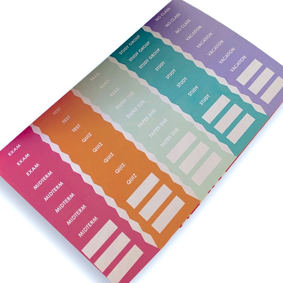 NEW Erin Condren Academic Planner - Orange Texas Hearts - Picture 7 of 7